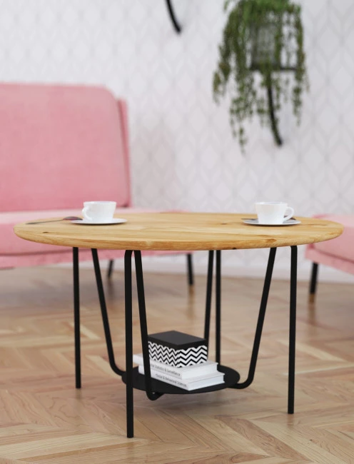 Dubový konferenční stolek Ław14