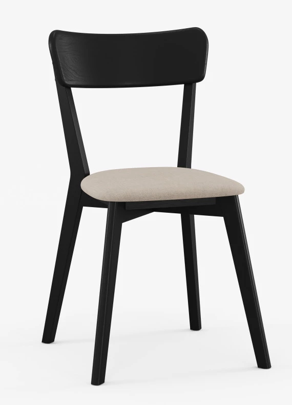 Dubová židle čalouněná 01 black-edition