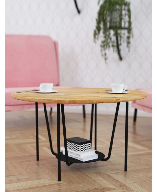Dubový konferenční stolek Ław14