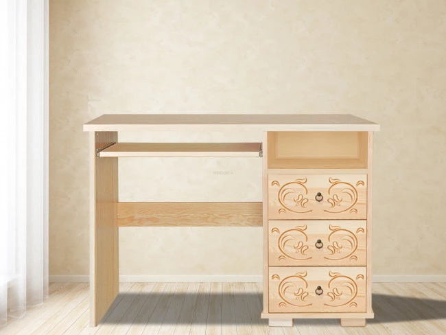 Dřevěný psací stůl Horalský 3s