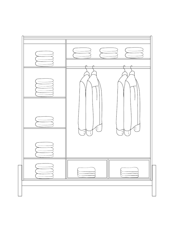Wardrobe konstruction
