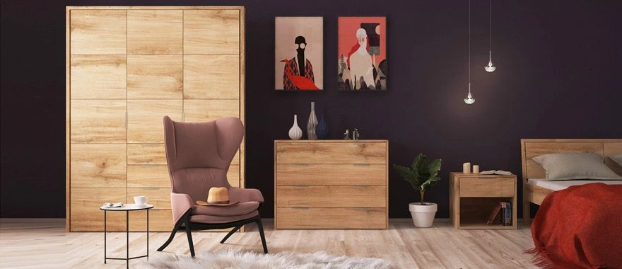 Szafy dębowe Modern nowoczesne szafy z drewna dębowego